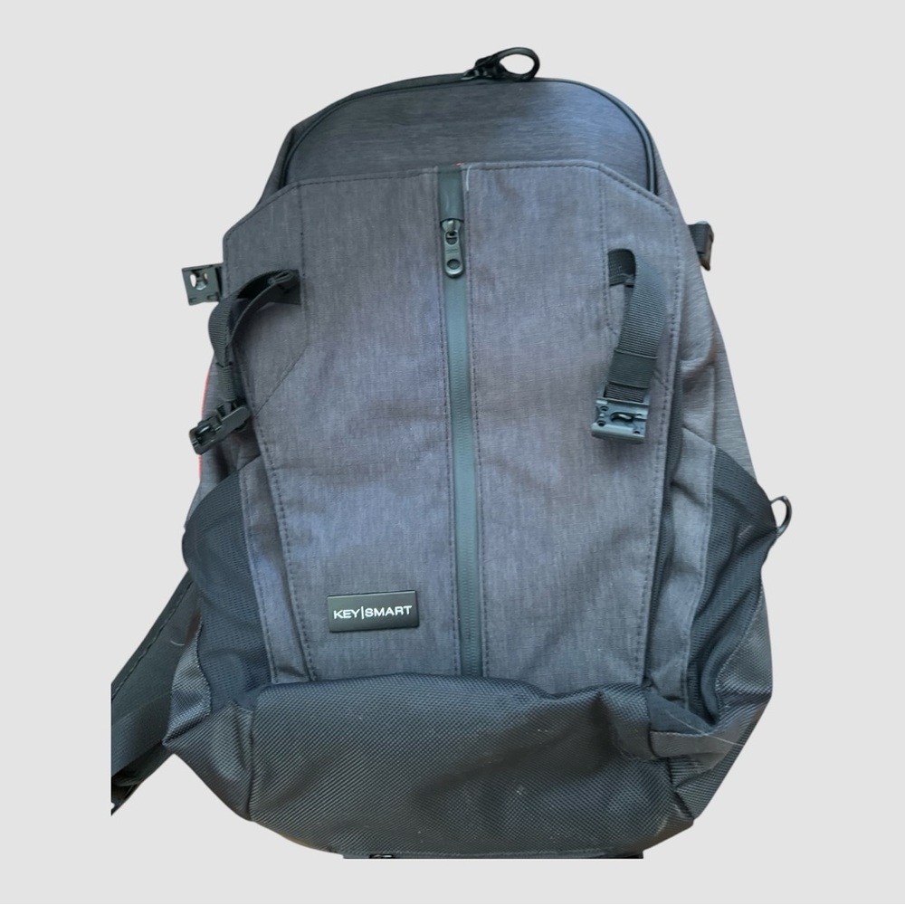 Urban KeySmart Men's Black Everyday Travel Backpack with Bluetooth Tile